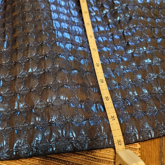 Betsey Johnson Dress Blue Metallic A-Line - Picture 8 of 12